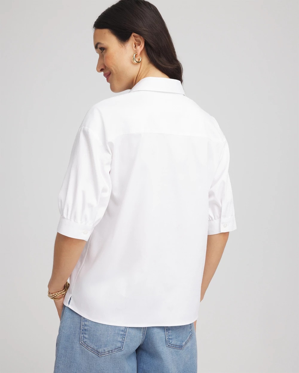Chico's Collections No Iron™ Short-Sleeved Shirt