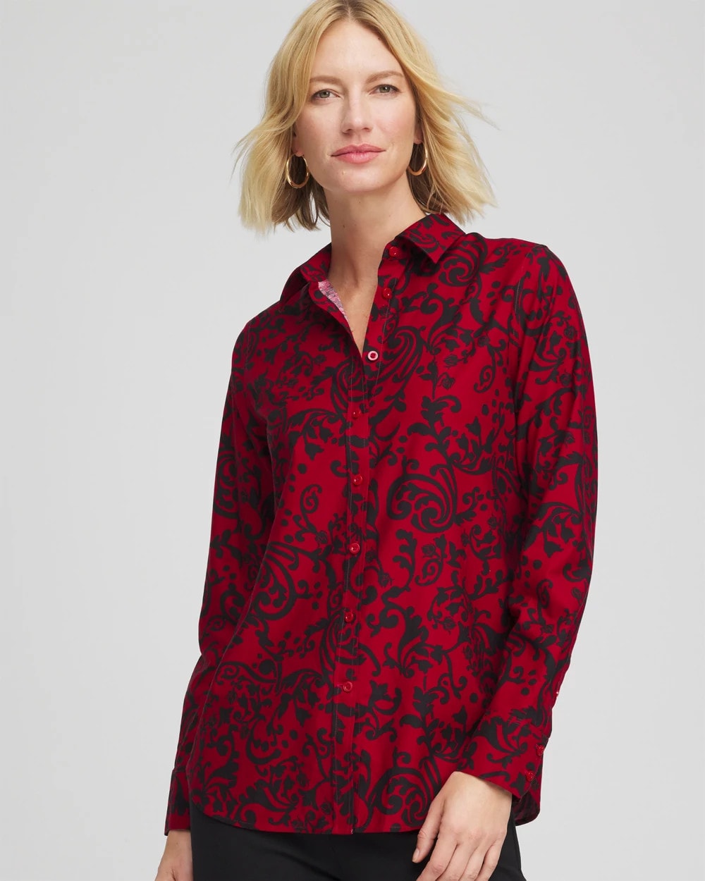 Chico's Collections No Iron™ Vinstra Scrolls Shirt