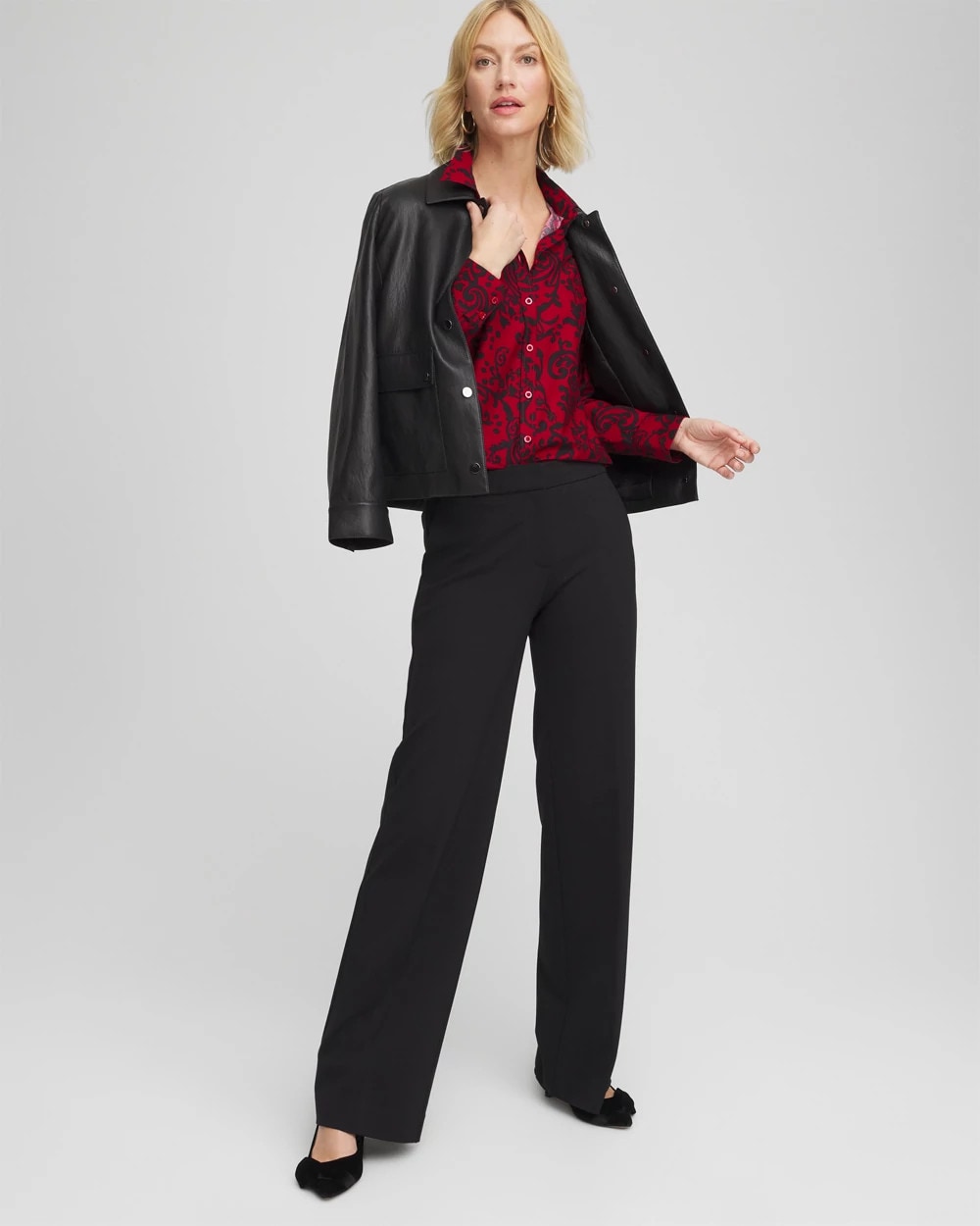 Chico's Collections No Iron™ Vinstra Scrolls Shirt
