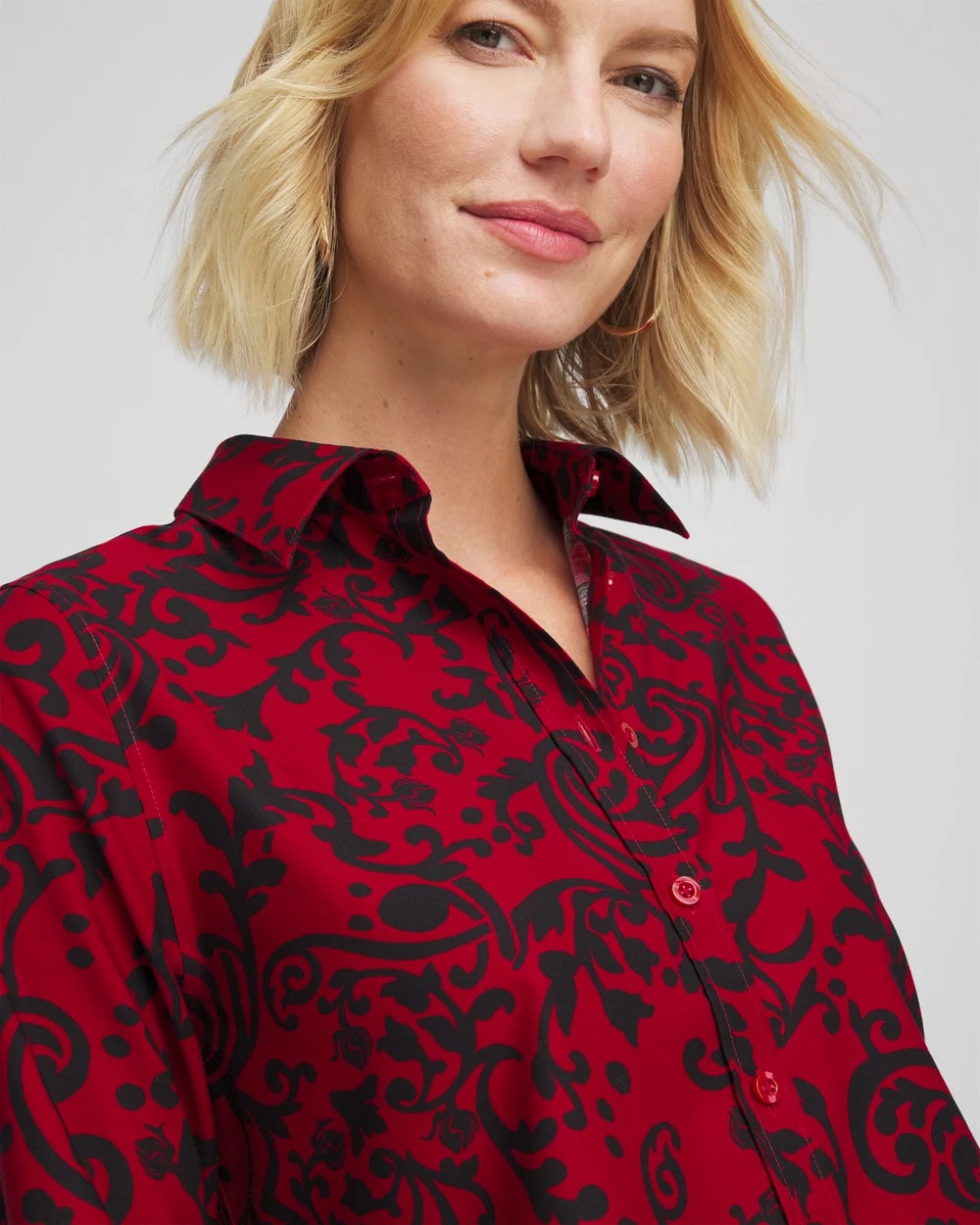 Chico's Collections No Iron™ Vinstra Scrolls Shirt