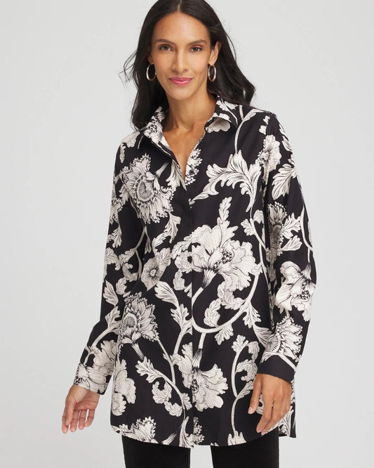 Chico's Collections No Iron™ Bryne Bloom Stretch Tunic