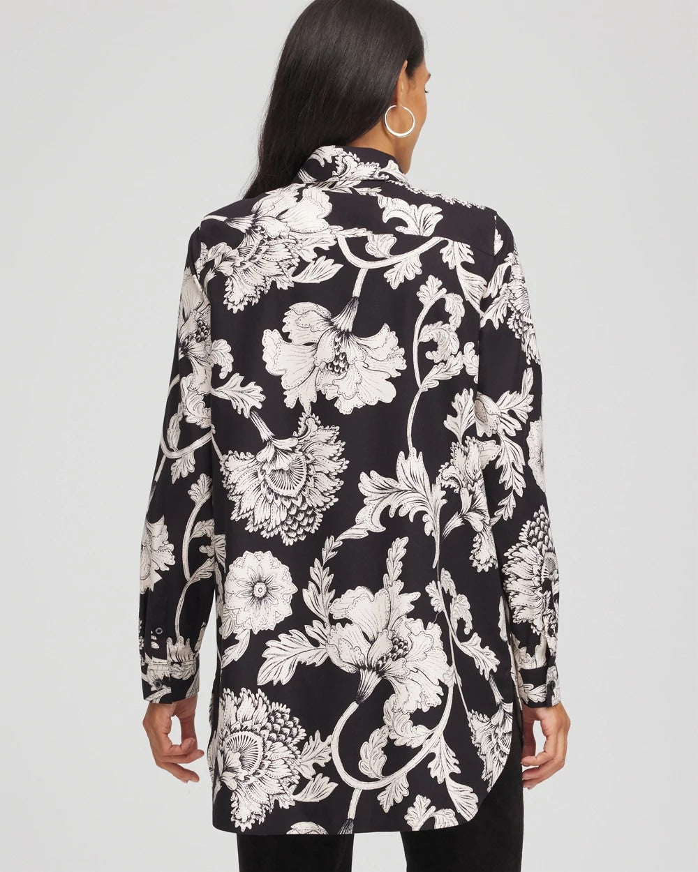 Chico's Collections No Iron™ Bryne Bloom Stretch Tunic
