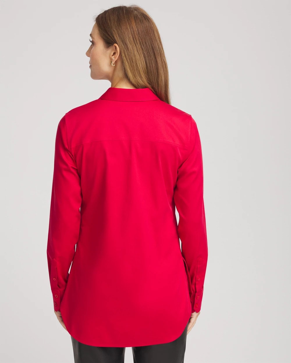 Chico's Collections No Iron™ Peplum Pleated Shirt
