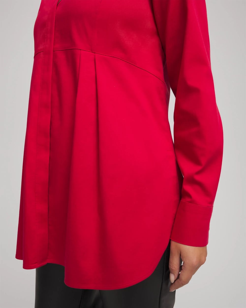 Chico's Collections No Iron™ Peplum Pleated Shirt