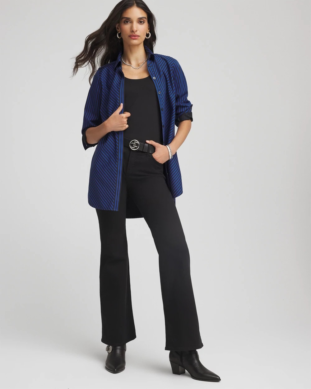 Chico's Collections No Iron™ Slimming Striped Tunic