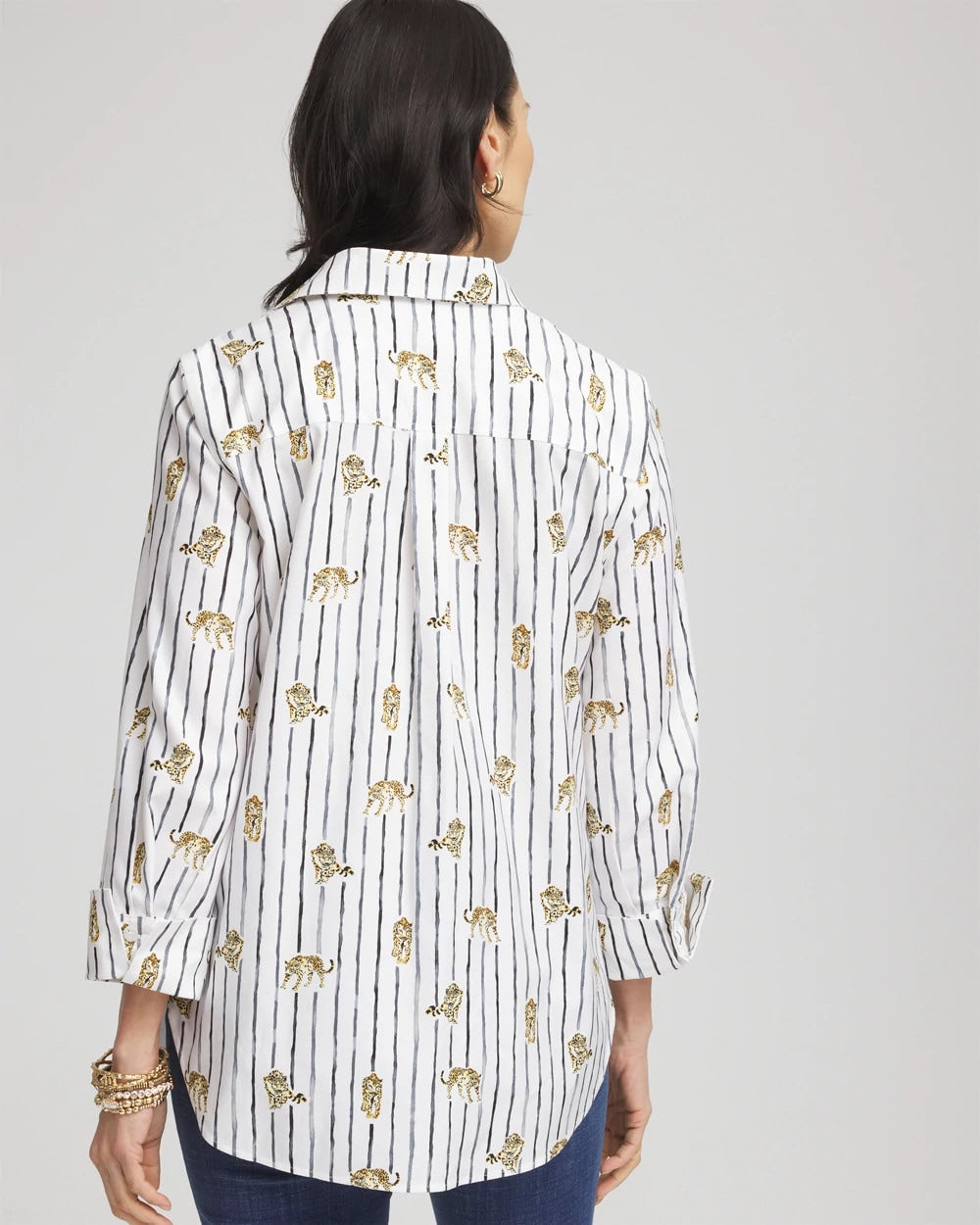 Chico's Collections No Iron™ Leopard Graphic Shirt
