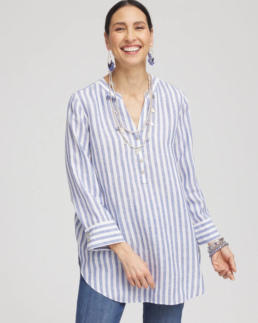Chico's Collections No Iron™ Linen Tunic