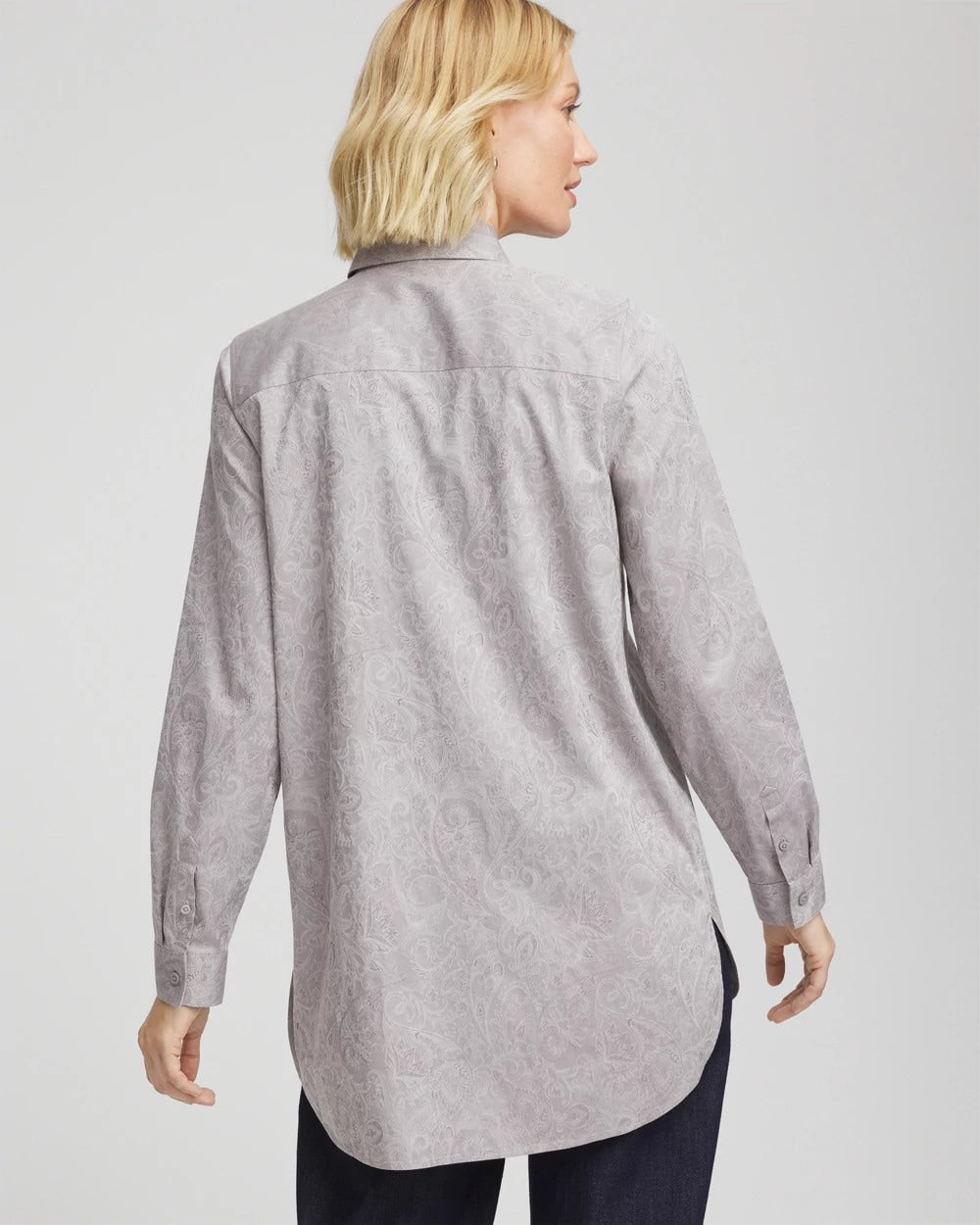 Chico's Collections No Iron™ Lace Jacquard Stretch Tunic