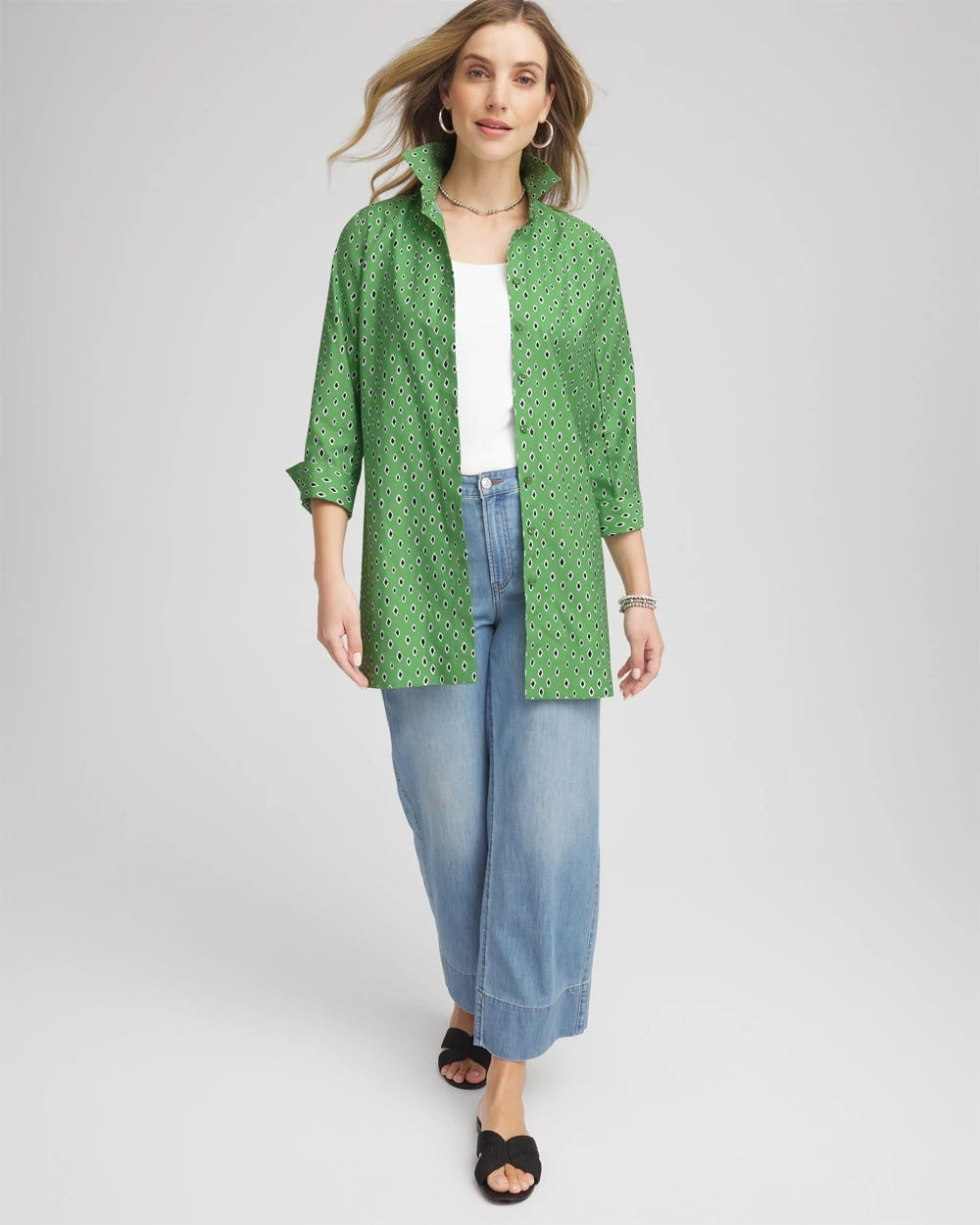 Chico's Collections No Iron™ Geo-Print Tunic