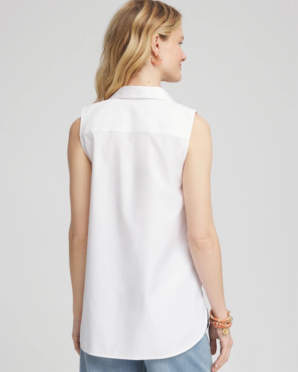 Chico's Collections No Iron™ Tropical Floral Sleeveless Shirt