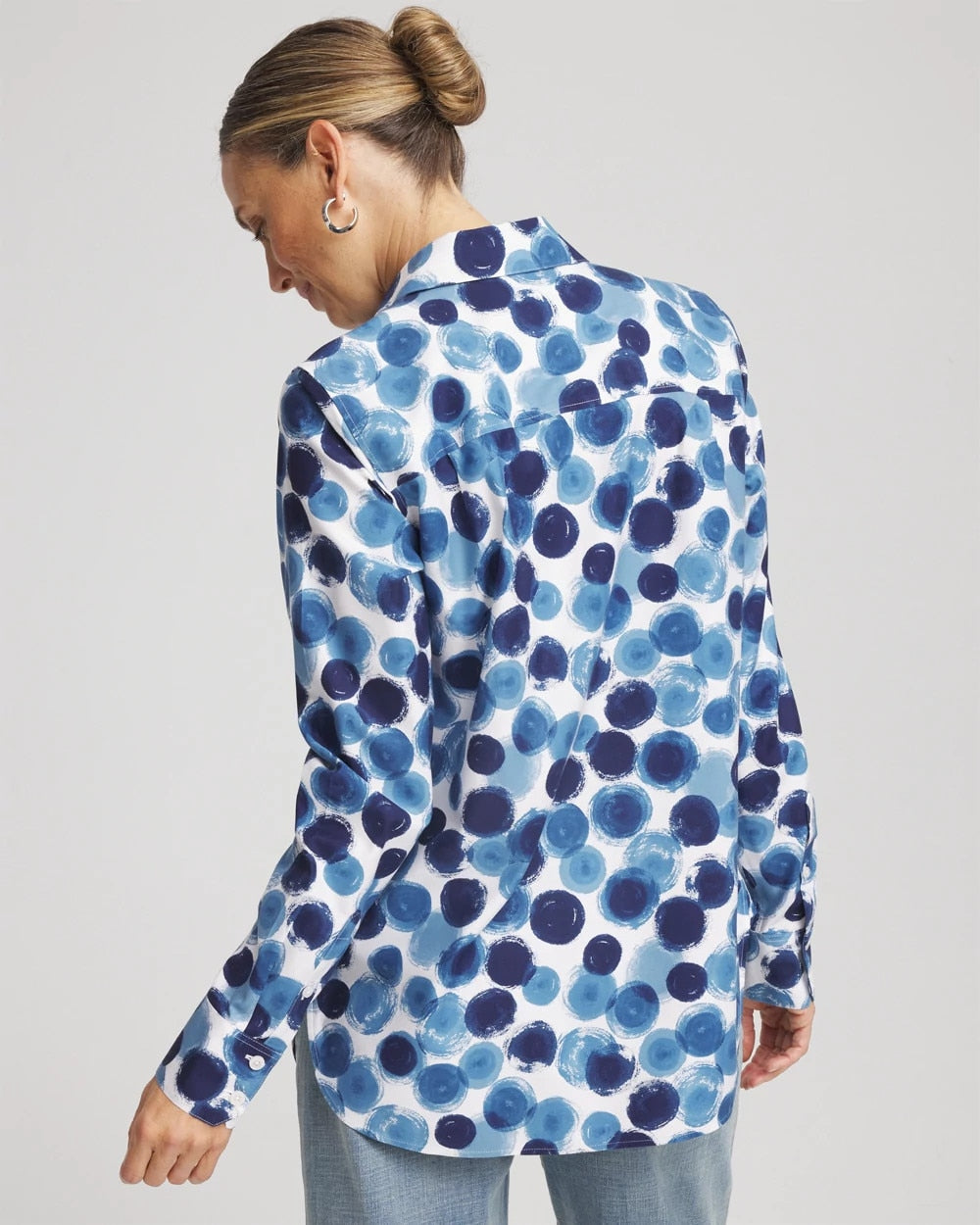 Chico's Collections No Iron™ Printed Sateen Shirt