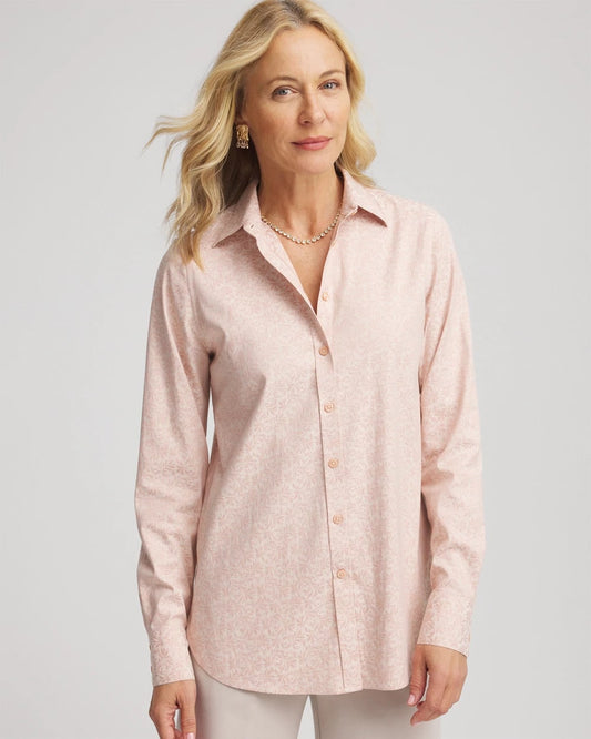 Chico's Collections No Iron™ Feminine Jacquard Shirt