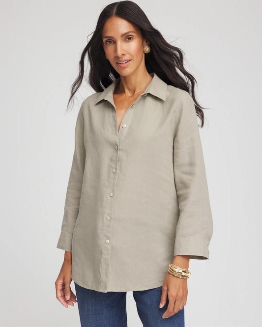 Chico's Collections No Iron™ Linen Shirt