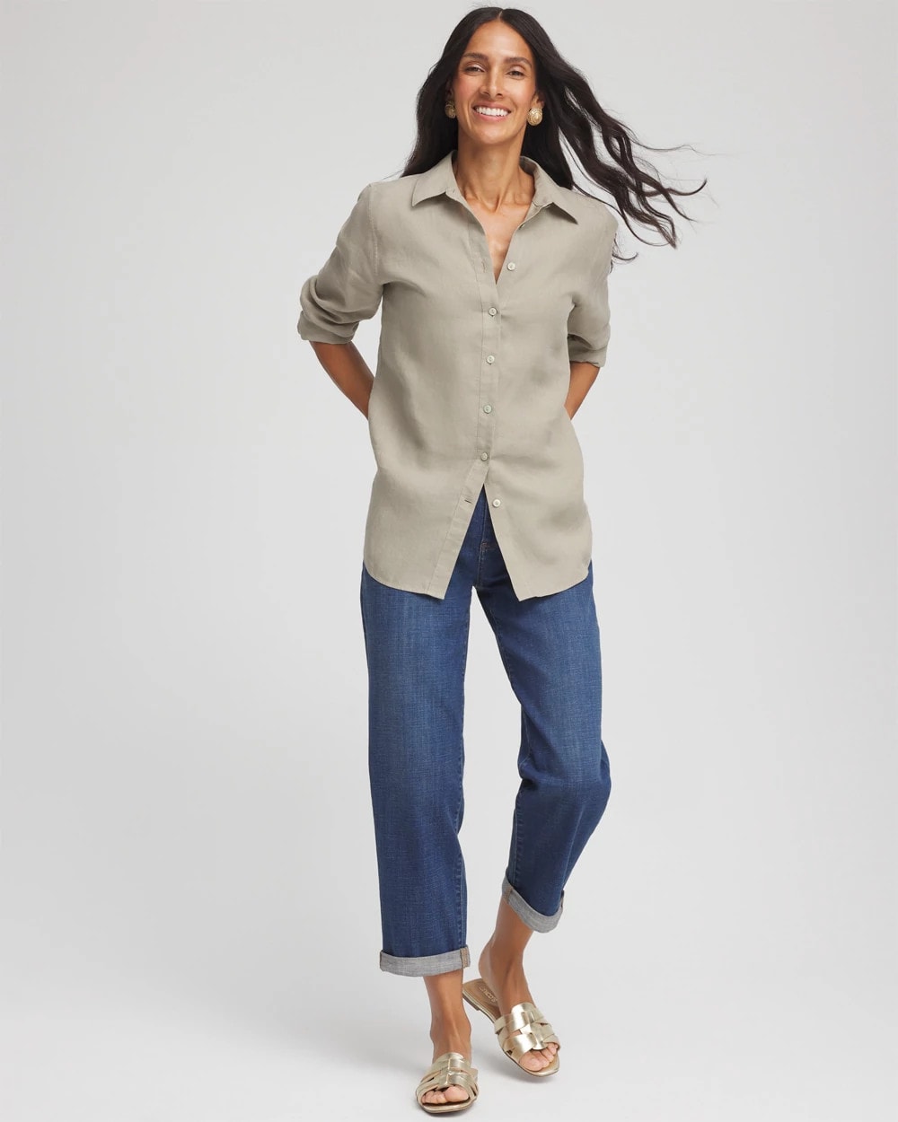 Chico's Collections No Iron™ Linen Shirt