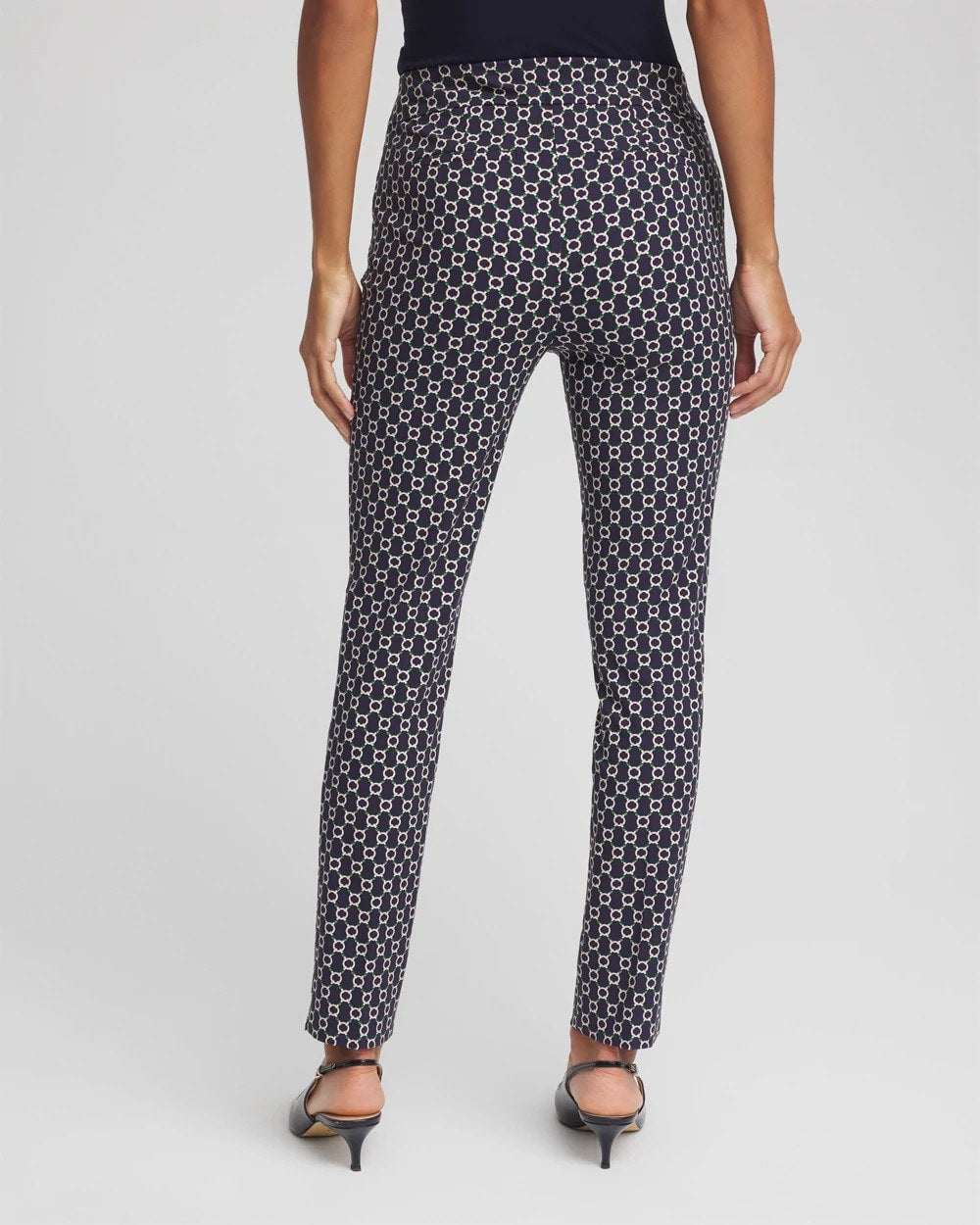 Chico's Collections Brigitte™ Chain Connection Slim Ankle Pants