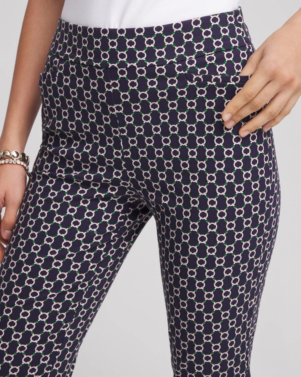 Chico's Collections Brigitte™ Chain Connection Slim Pants
