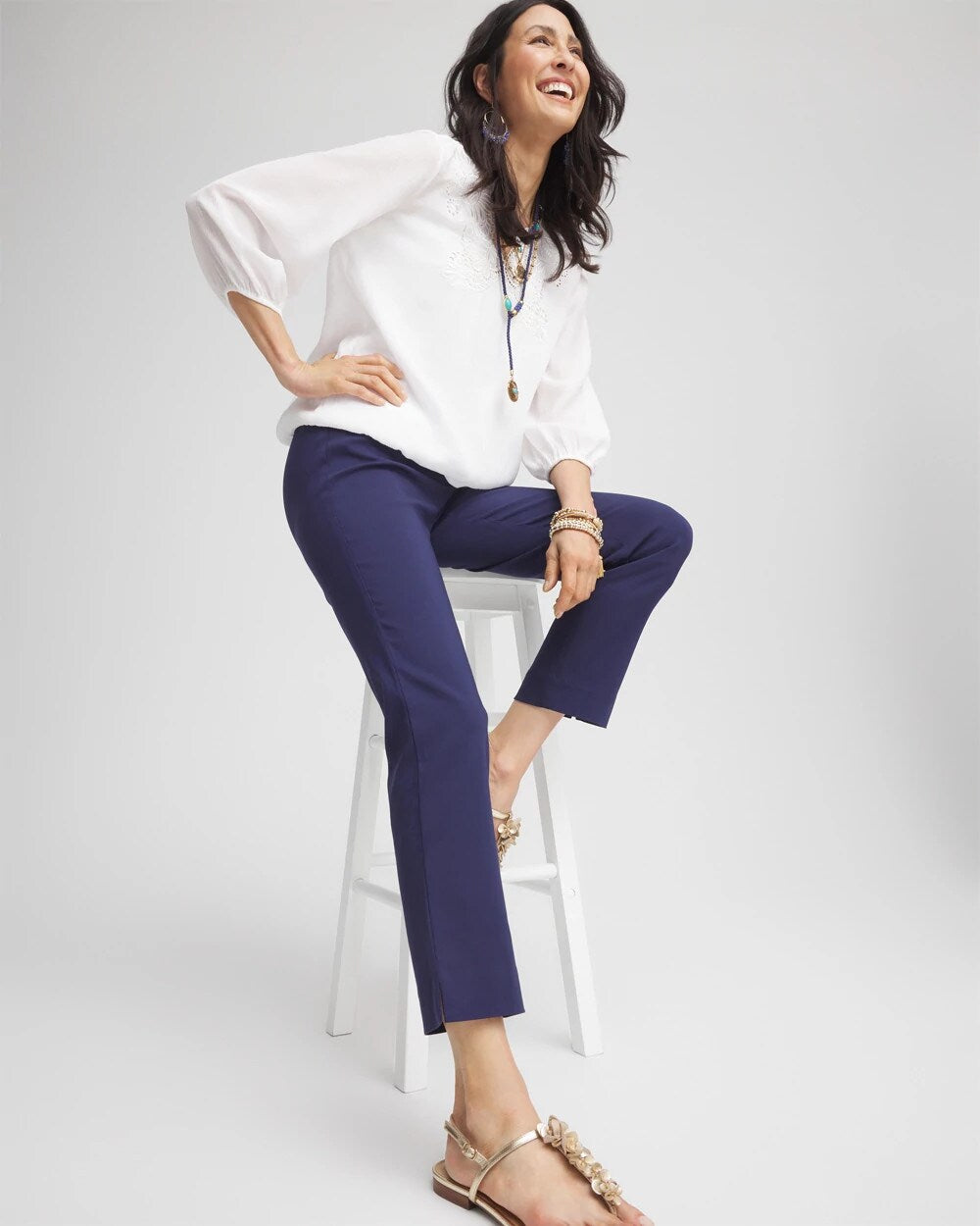 Chico's Collections Brigitte™ Slim Pull-On Crop