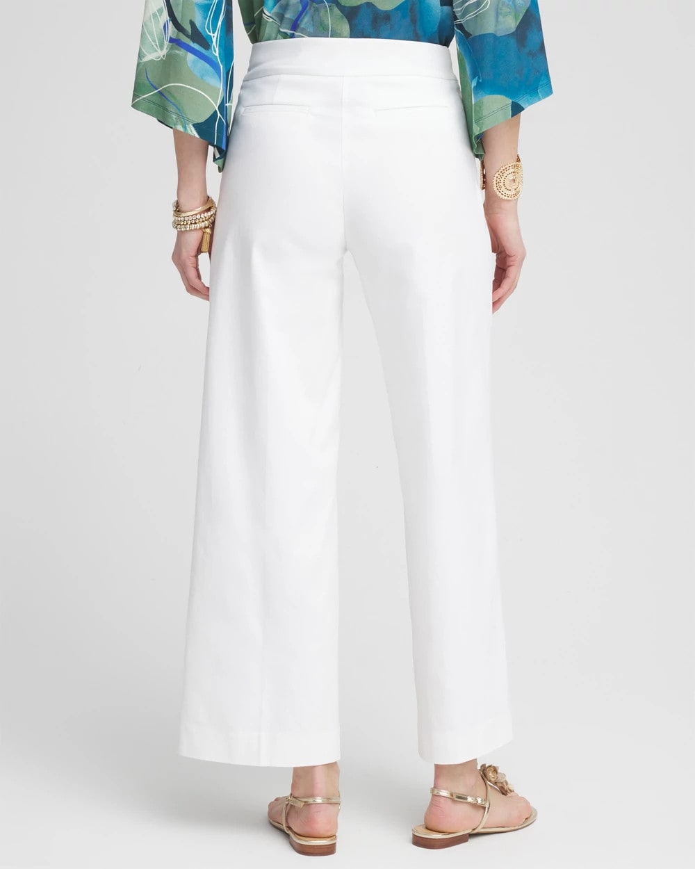 Chico's Collections Brigitte™ Pull-On Wide Leg Cropped Pants