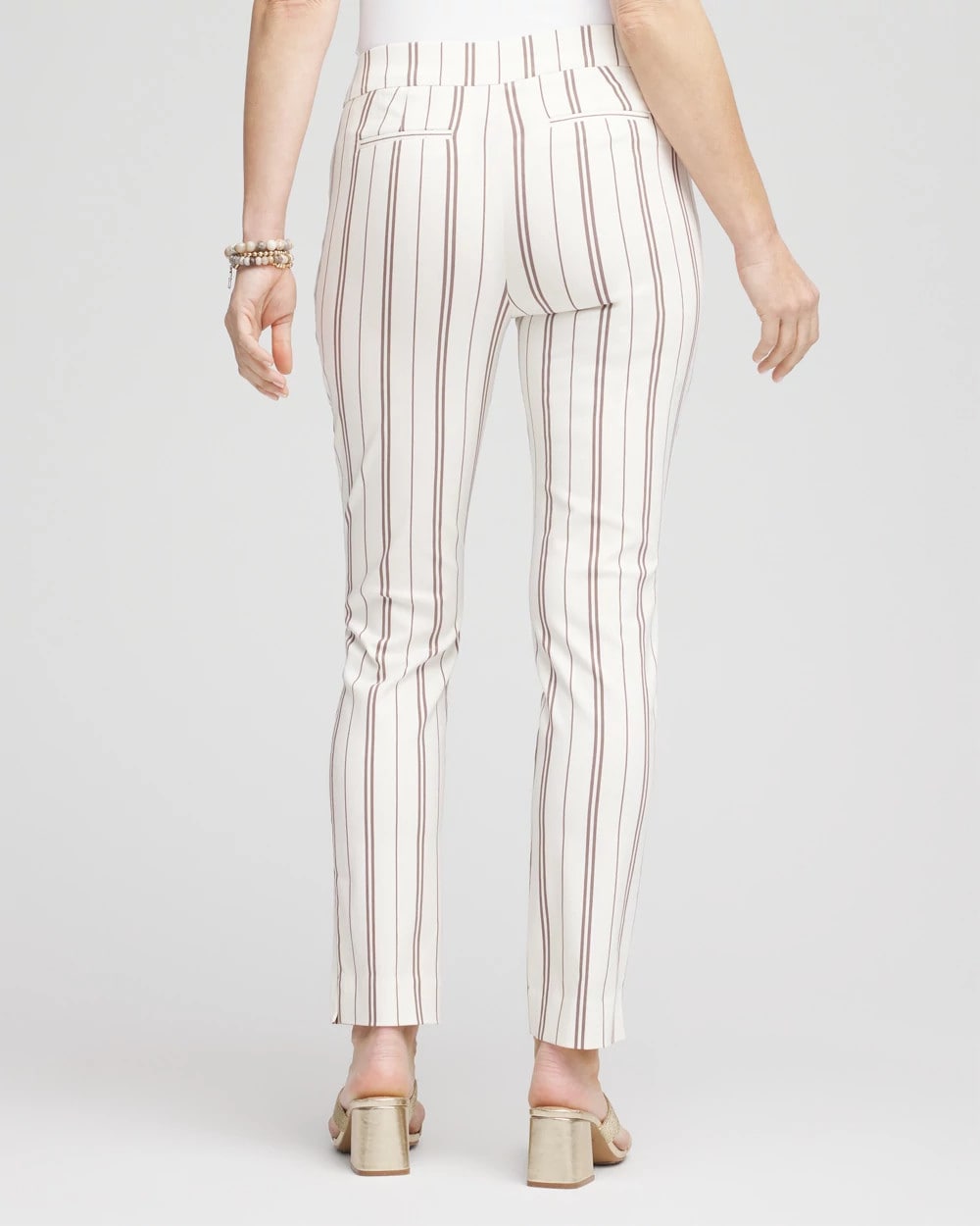 Chico's Collections Brigitte™ Striped Ankle Pants