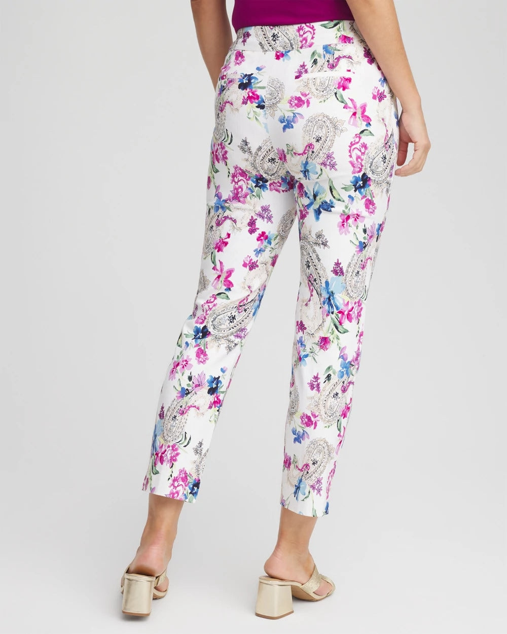 Chico's Collections Brigitte™ Paisley Floral Cropped Pants