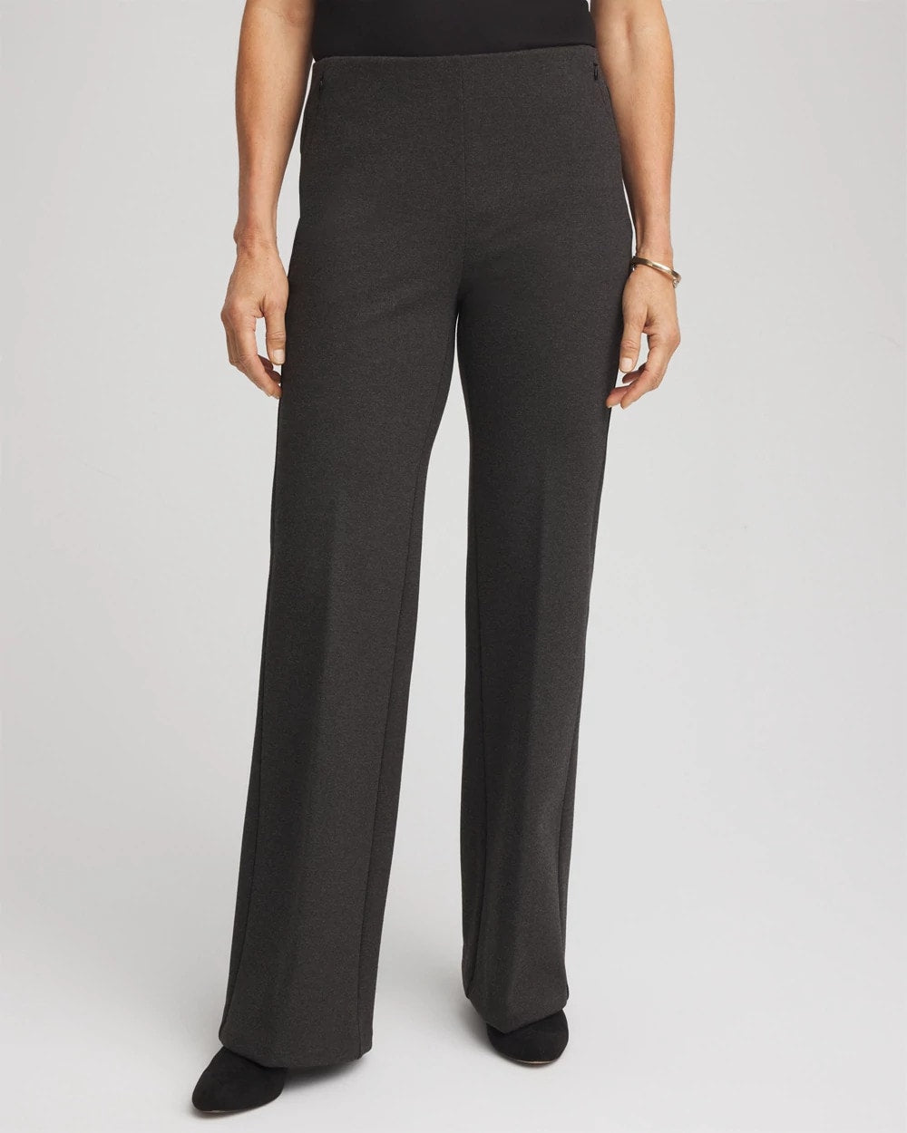 Chico's Collections Juliet Wide Full-Length Ponte Pants