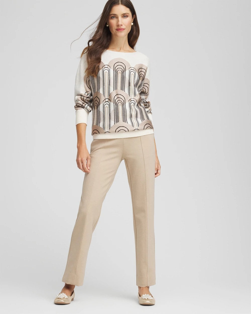 Chico's Collections Juliet Straight Ankle Pants