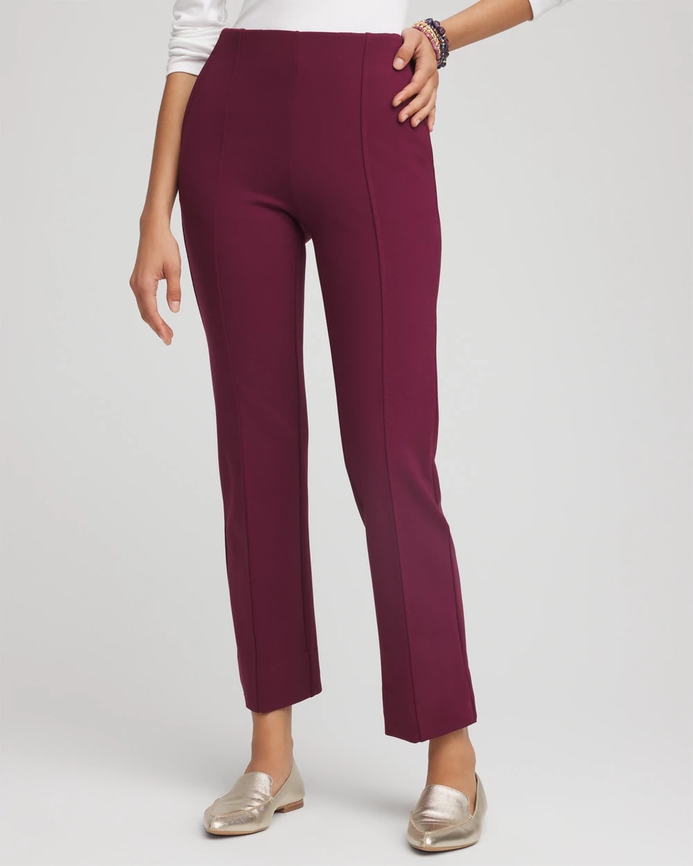 Chico's Collections Juliet Straight Ankle Pants