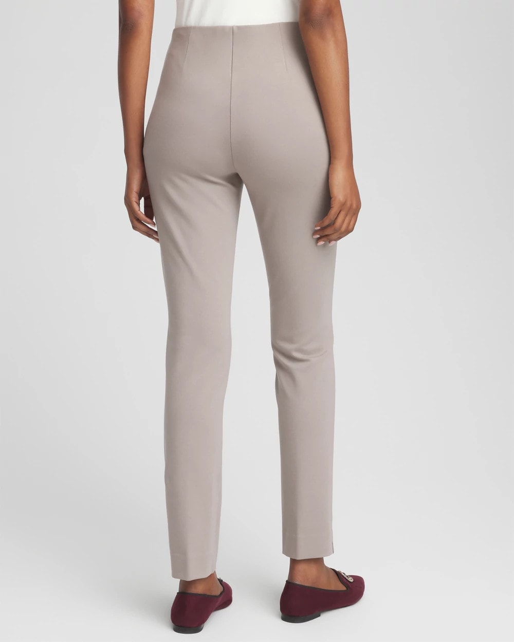 Chico's Collections Juliet Slim Trim Detail Ankle Pants