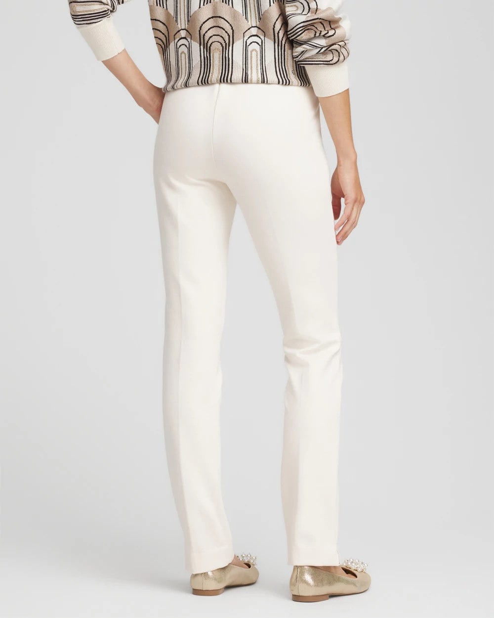 Chico's Collections Juliet Slim Trim Detail Pants