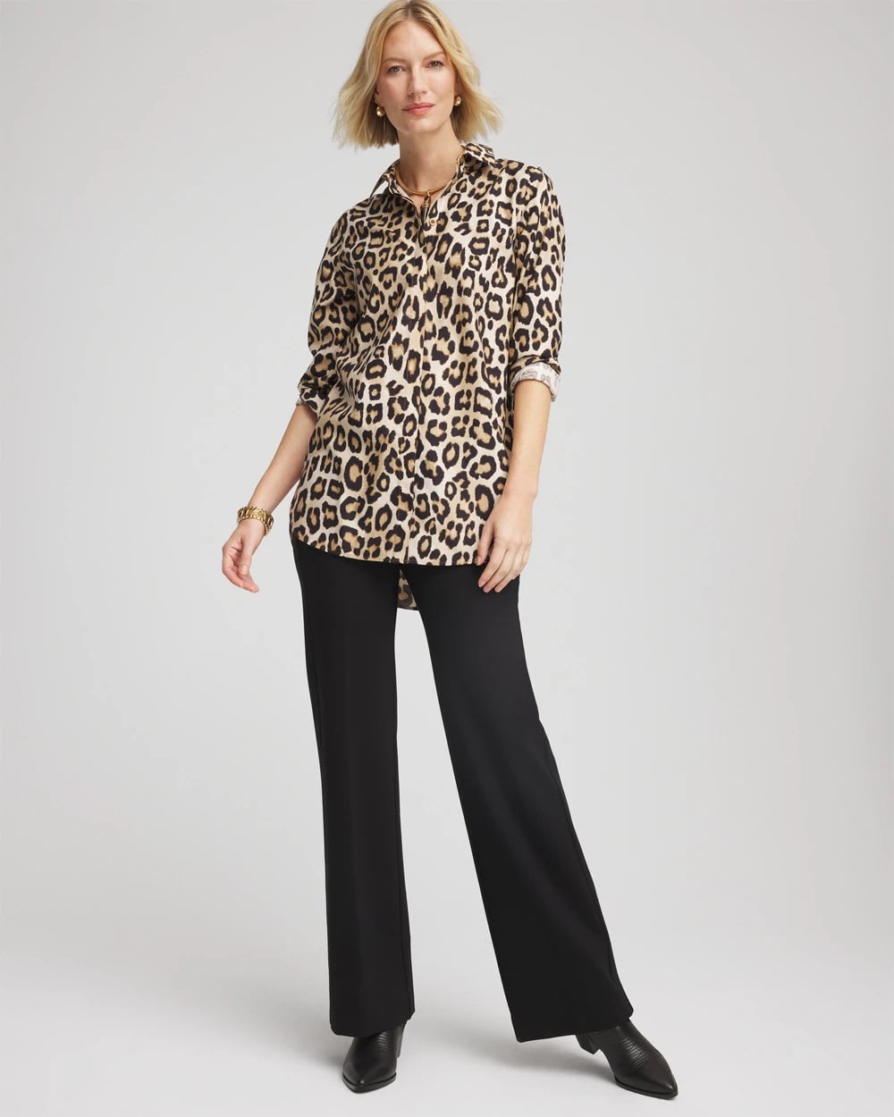 Chico's Collections Juliet Wide Full Length Pant