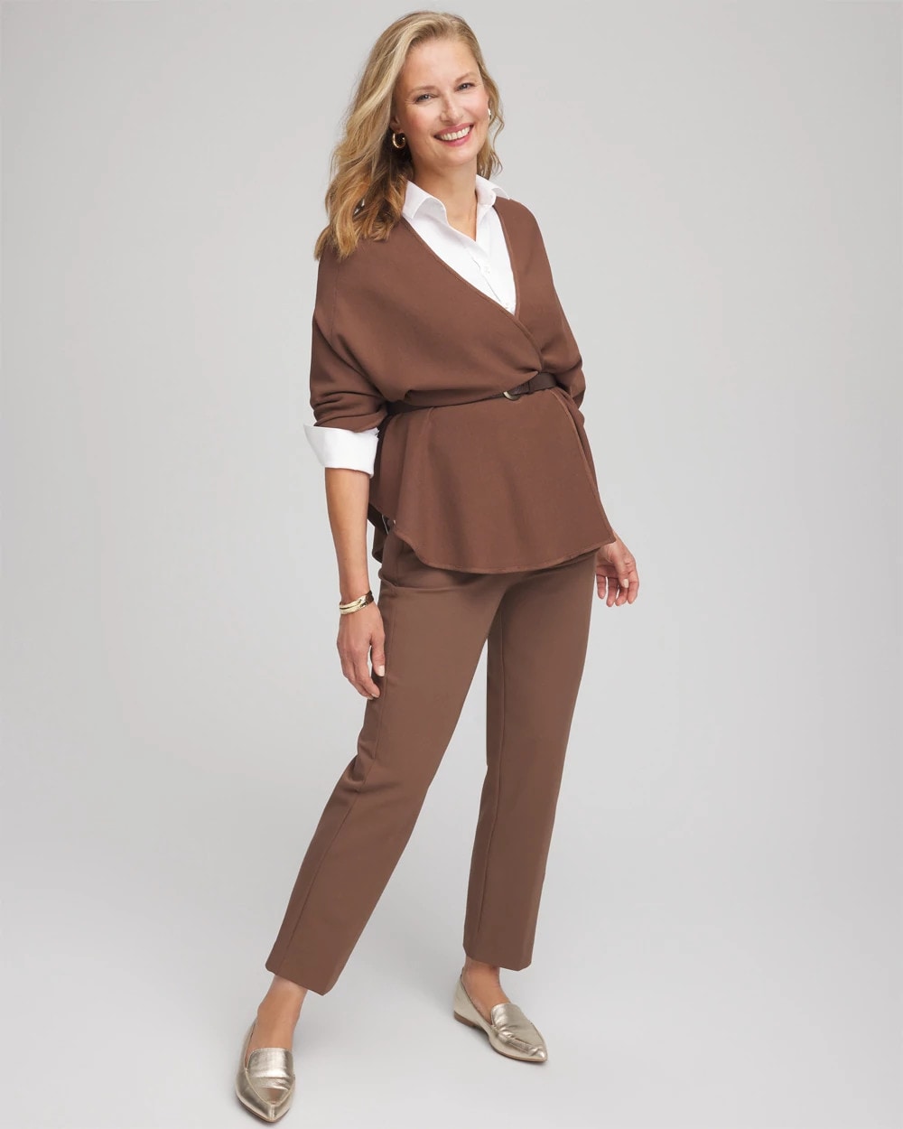 Chico's Collections Lightweight Juliet Straight Ankle Pants