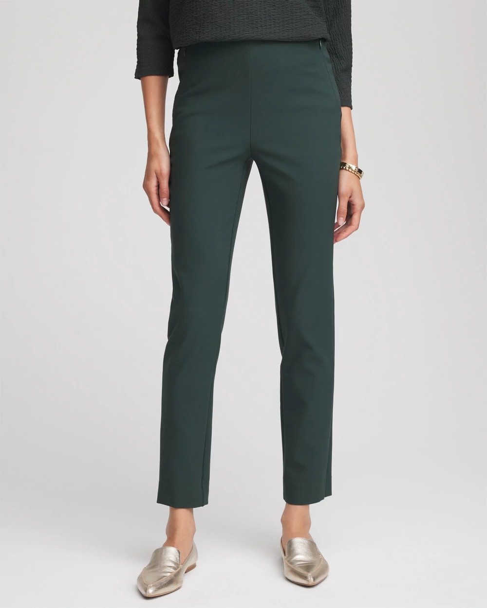 Chico's Collections Lightweight Juliet Straight Ankle Pants