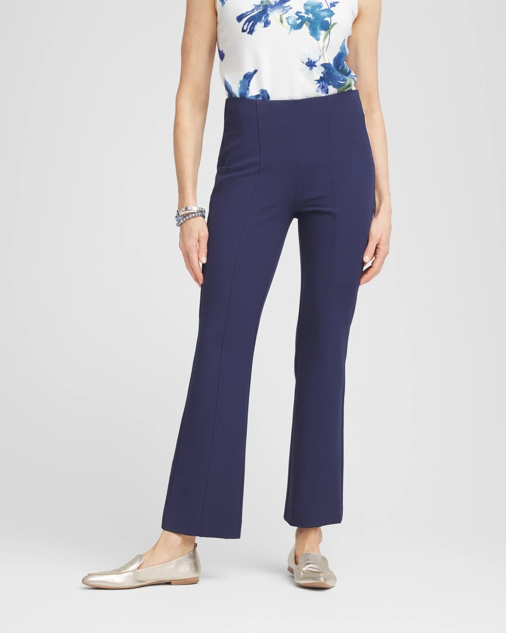 Chico's Collections Lightweight Juliet Kick Flare Pants