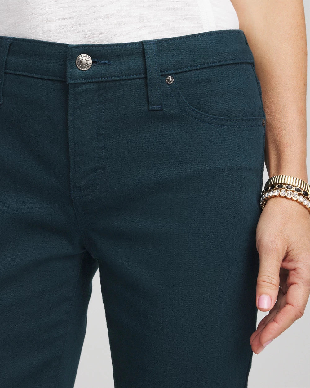 Chico's Collections Girlfriend Slim Ankle Jeans