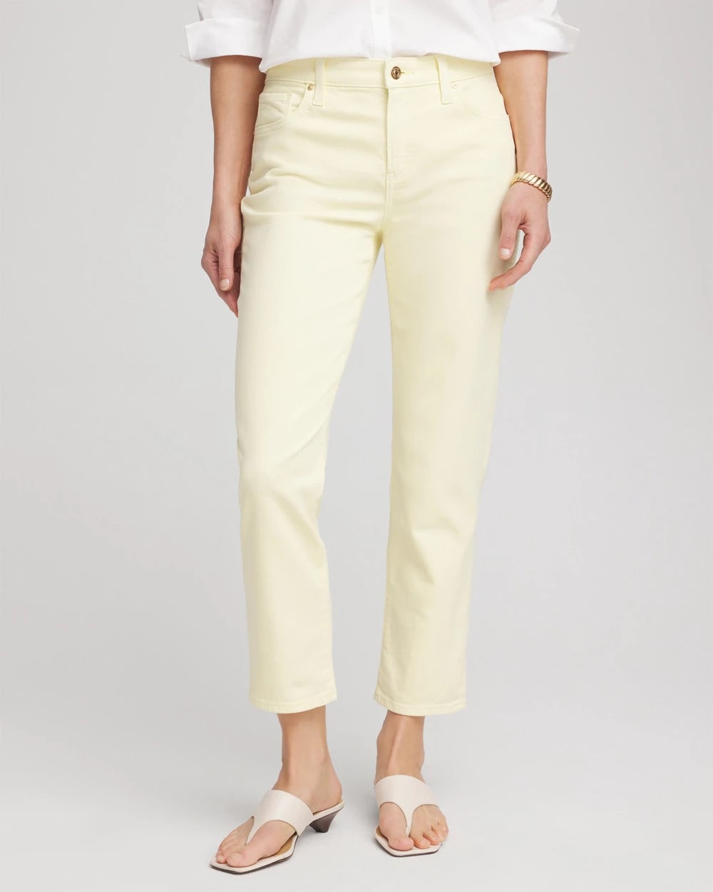 Chico's Collections Girlfriend Cropped Jeans
