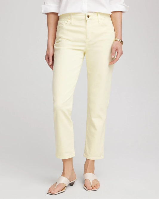 Chico's Collections Girlfriend Cropped Jeans