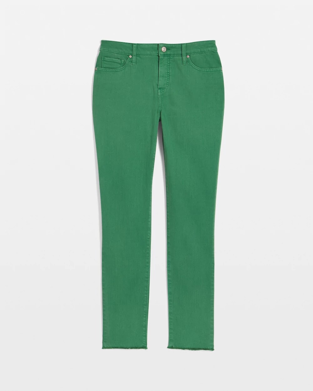 Chico's Collections Girlfriend Fray Hem Ankle Jeans