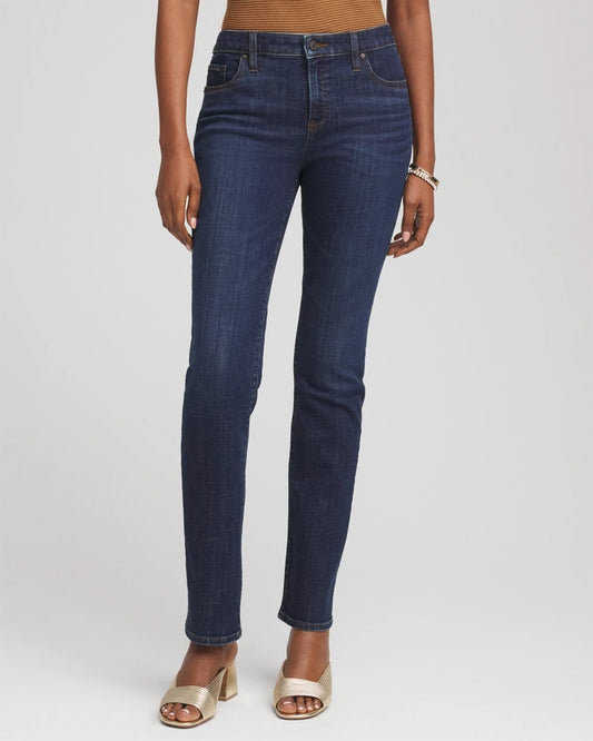 Chico's Collections Girlfriend Slim Full-Length Jeans