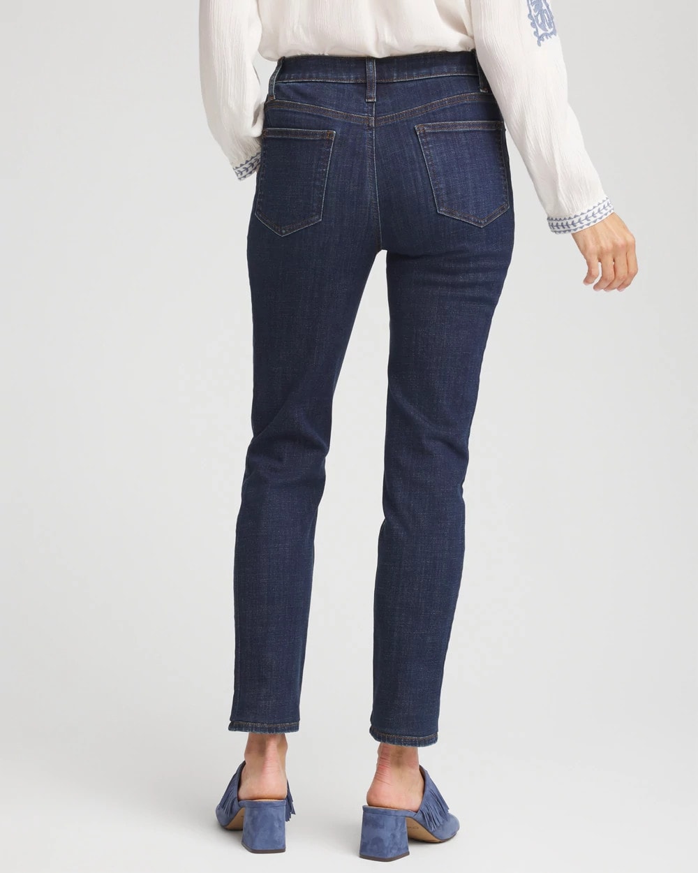 Chico's Collections Girlfriend Slim Ankle Jeans