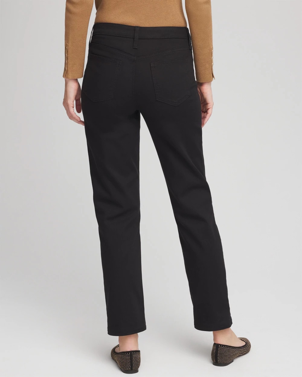Chico's Collections Girlfriend Straight Ankle Jeans
