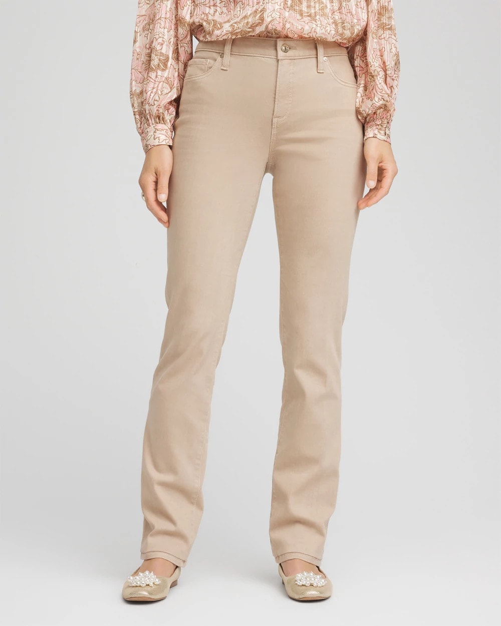 Chico's Collections Girlfriend Slim Full-Length Jeans