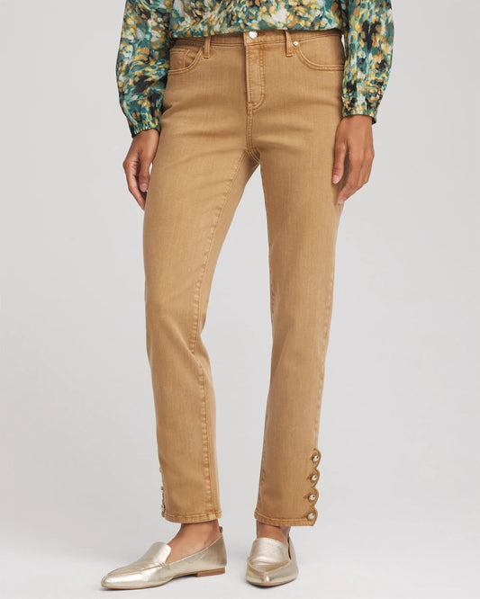 Chico's Collections Girlfriend Slim Ankle Jeans
